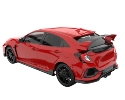 carro moderno isolado em fundo transparente. renderização 3D - ilustração png