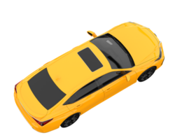 Modern car isolated on transparent background. 3d rendering - illustration png