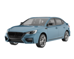 carro moderno isolado em fundo transparente. renderização 3D - ilustração png