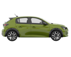 Modern car isolated on transparent background. 3d rendering - illustration png