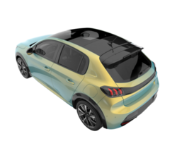 Modern car isolated on transparent background. 3d rendering - illustration png