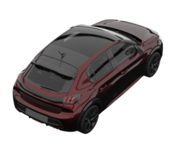 Modern car isolated on transparent background. 3d rendering - illustration png