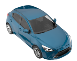 carro moderno isolado em fundo transparente. renderização 3D - ilustração png