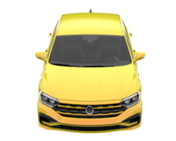 Modern car isolated on transparent background. 3d rendering - illustration png