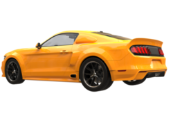 Muscle car isolated on transparent background. 3d rendering - illustration png