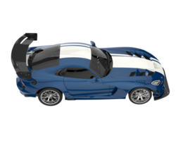 coche muscular aislado sobre fondo transparente. Representación 3d - ilustración png