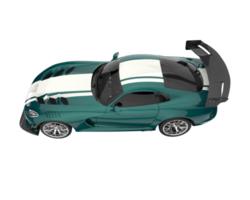 Muscle car isolated on transparent background. 3d rendering - illustration png