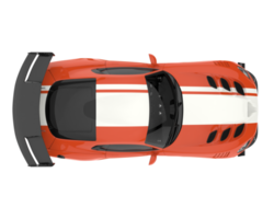 Muscle car isolated on transparent background. 3d rendering - illustration png