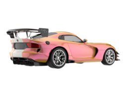 Muscle car isolated on transparent background. 3d rendering - illustration png