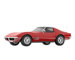 Muscle car isolated on transparent background. 3d rendering - illustration png