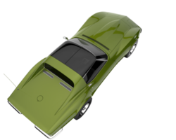 Muscle car isolated on transparent background. 3d rendering - illustration png