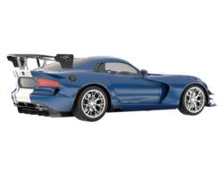 voiture de muscle isolée sur fond transparent. rendu 3d - illustration png