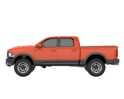 Pickup truck isolated on transparent background. 3d rendering - illustration png