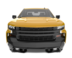 Pickup truck isolated on transparent background. 3d rendering - illustration png