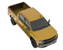 Pickup truck isolated on transparent background. 3d rendering - illustration png