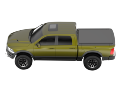 Pickup truck isolated on transparent background. 3d rendering - illustration png