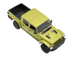 Pickup truck isolated on transparent background. 3d rendering - illustration png