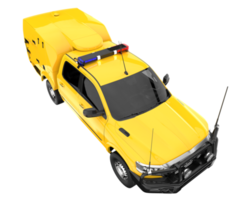 Pickup truck isolated on transparent background. 3d rendering - illustration png