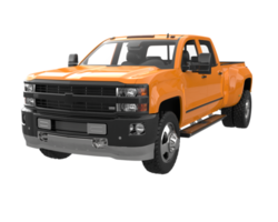 Pickup truck isolated on transparent background. 3d rendering - illustration png