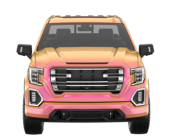 camionnette isolée sur fond transparent. rendu 3d - illustration png