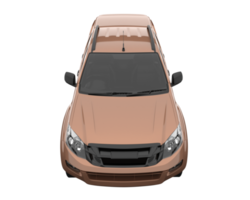 camionnette isolée sur fond transparent. rendu 3d - illustration png