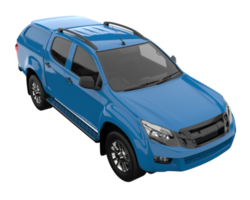 Pickup truck isolated on transparent background. 3d rendering - illustration png