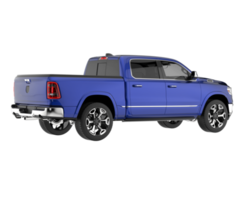 Pickup truck isolated on transparent background. 3d rendering - illustration png