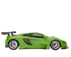 Race car isolated on transparent background. 3d rendering - illustration png