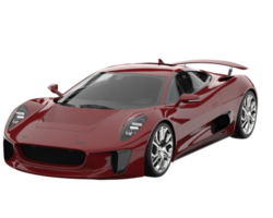 Race car isolated on transparent background. 3d rendering - illustration png