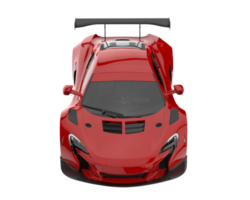 voiture de course isolée sur fond transparent. rendu 3d - illustration png