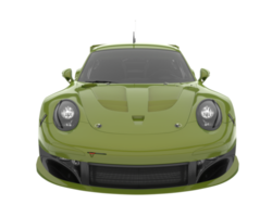 Race car isolated on transparent background. 3d rendering - illustration png
