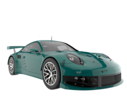 voiture de course isolée sur fond transparent. rendu 3d - illustration png