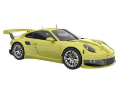 Race car isolated on transparent background. 3d rendering - illustration png