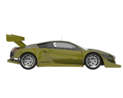 carro de corrida isolado em fundo transparente. renderização 3D - ilustração png