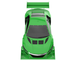 voiture de course isolée sur fond transparent. rendu 3d - illustration png