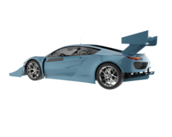 Race car isolated on transparent background. 3d rendering - illustration png