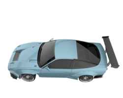 voiture de course isolée sur fond transparent. rendu 3d - illustration png