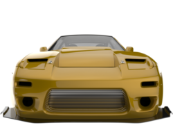 carro de corrida isolado em fundo transparente. renderização 3D - ilustração png