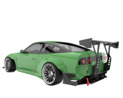 Race car isolated on transparent background. 3d rendering - illustration png