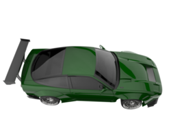 carro de corrida isolado em fundo transparente. renderização 3D - ilustração png