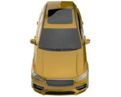 Realistic SUV isolated on transparent background. 3d rendering - illustration png