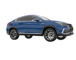 Realistic SUV isolated on transparent background. 3d rendering - illustration png