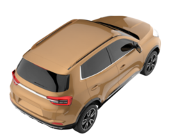 Realistic SUV isolated on transparent background. 3d rendering - illustration png