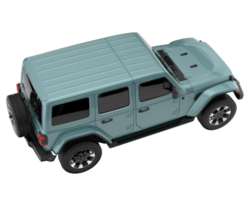 Realistic SUV isolated on transparent background. 3d rendering - illustration png