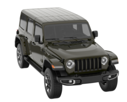 Realistic SUV isolated on transparent background. 3d rendering - illustration png