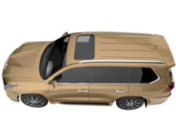 realistisk sUV isolerat på transparent bakgrund. 3d tolkning - illustration png