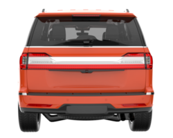 Realistic SUV isolated on transparent background. 3d rendering - illustration png