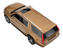 realistisk sUV isolerat på transparent bakgrund. 3d tolkning - illustration png