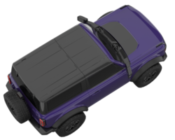 realistisk sUV isolerat på transparent bakgrund. 3d tolkning - illustration png