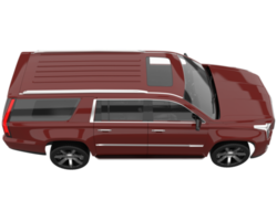 Realistic SUV isolated on transparent background. 3d rendering - illustration png